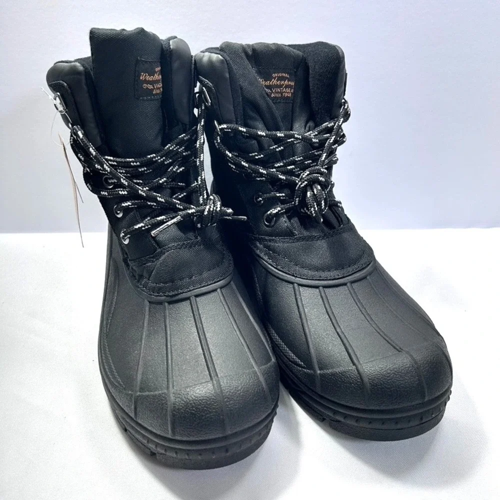 Weatherproof Vintage Mens Joe Black Winter & Snow Boots Black US 10M‎ - No Box